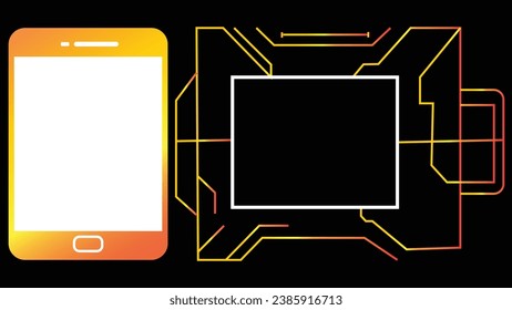 Tiras tecnología de circuito de placa de vector concepto de fondo abstracto