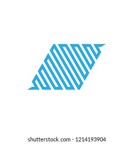 stripes trapeze logo vector