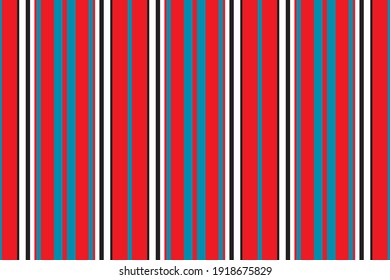 Stripes vector seamless pattern. Striped background of colorful lines. Print for interior design and fabric.