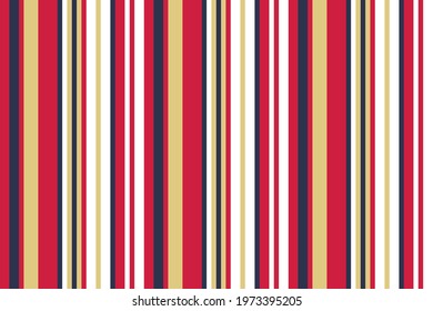 Stripes vector seamless pattern. Striped background of colorful lines. Print for interior design and fabric.