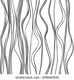 
Stripes, vertical waves. Black and white version. Element for design of cards, greetings, posters, banners, advertising, interior and holiday