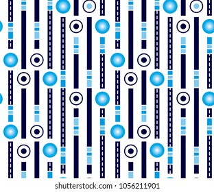 stripes vertically with Polka dots,abstract Geometric pattern for textile print, fashion design