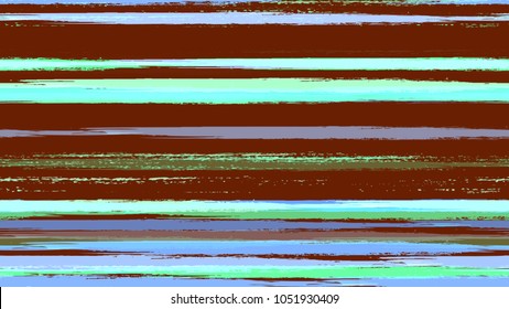 Stripes with Watercolor Grunge Brush Style Effect. Hand Painted Fashion Seamless Pattern. Dyed Stripes in Watercolor Style. Advertising, Cover Print Design Pattern.