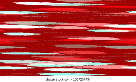 Stripes with Watercolor Grunge Brush Style Effect. Grungy Seamless Lines Pattern Design. Painted Watercolor Style Texture. Advertising, Cover Print Design Pattern.