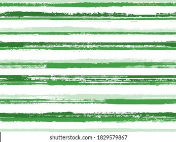 Stripes watercolor paintbrush seamless vector pattern. Dry ink art lines background. Distressed watercolor background with pain stripes. Curtains old style pattern. Unique minimalist design.