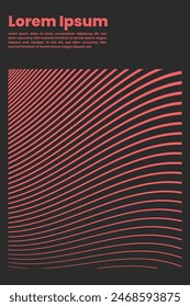 Stripes wave line. Vector background illustration