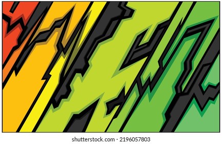 Diseño de fondo de banda. Grado verde y naranja amarillo