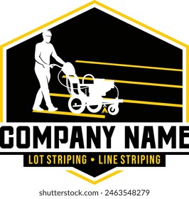 lot striping, line striping logo