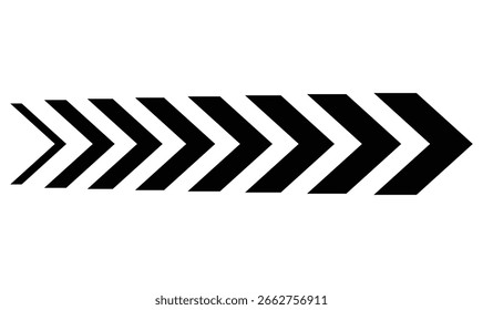 stripped arrow vector isolated on transparent background. EPS 10