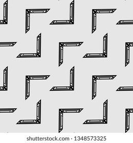 stripped Art deco line border pattern ready for print