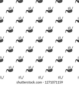 Stripped bagpipes pattern seamless vector repeat geometric for any web design