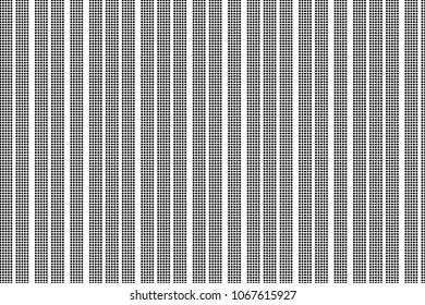 Stripped halftone dots pattern texture background. Black and white pixels. Modern dotted vector illustration. Abstract wavy lines. Points backdrop. Polka dots pattern 