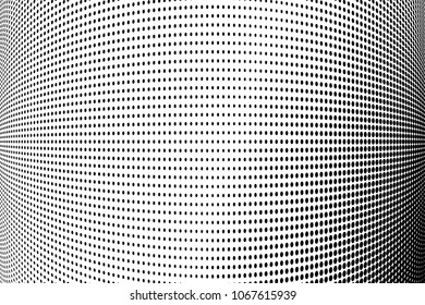 Stripped halftone dots pattern texture background. Black and white pixels. Modern dotted vector illustration. Abstract wavy lines. Points backdrop. Polka dots pattern 