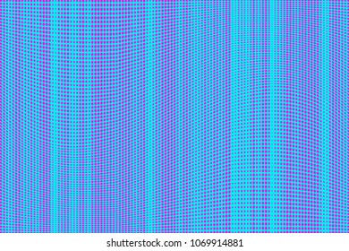 Stripped halftone dots pattern texture background. Black and white pixels. Modern dotted vector illustration. Abstract wavy lines. Points backdrop. Polka dots blue red pattern 