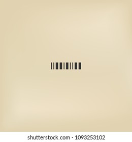 Stripped label code. Simple barcode icon illustration