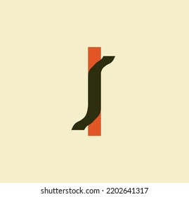 Stripped letter I. Sticky paper letters. Book, logo, business and template design. illustration on paper background.