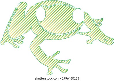 A stripped line shaped frog