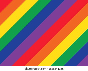 Stripped rainbow background. LGBTQ colors.