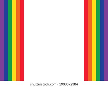 Stripped rainbow background. LGBTQ+ colors.