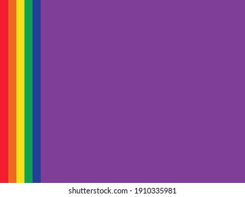 Stripped rainbow background. LGBTQ+ colors.