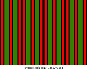Stripped red and green pattern design