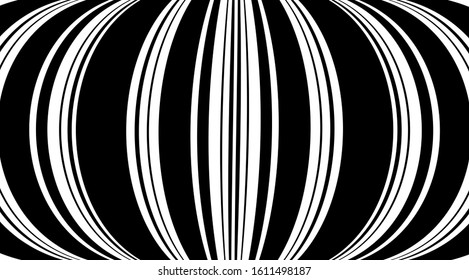 Stripped rings abstract background. Linear circles optical illusion backdrop vector design.