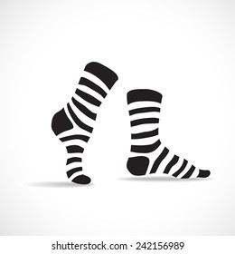 Stricksocken, Illustration