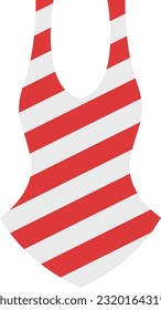 Stripped swimsuit Summer vibes elements collection