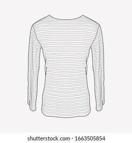Stripped vest icon line element. Vector illustration of stripped vest icon line isolated on clean background for your web mobile app logo design.