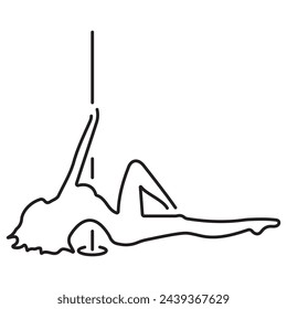 stripper icon isolated on white background, vector illustration.