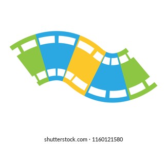 stripping film logo vector template