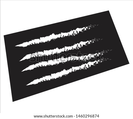 Strips of Cocaine in Black Background