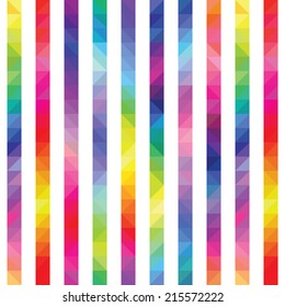 Strips From Color Triangles A Seamless Pattern