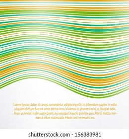 Strips of different colors on a white background. Vector illustration.