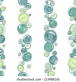 Strips of hand drew buttons