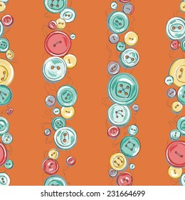 Strips of hand drew buttons