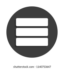 strips icon in Badge style with shadow 