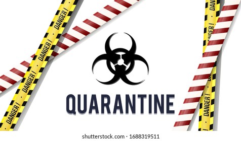 Strips of quarantine. Covid-19, MERS-Cov. Coronavirus quarantine biohazard sign. Warning coronavirus quarantine yellow and black stripes Isolated on transparent background.