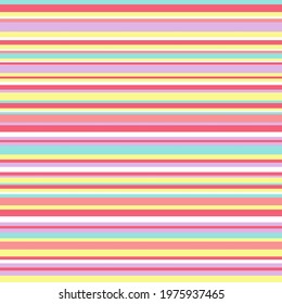 Stripy multicolored background. Abstract bright wallpaper. Seamless vector pattern, eps 8