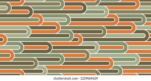 Stripy vector seamless pattern with woven lines, geometric abstract background, stripy net, optical maze, web network.