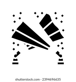 strobe lights disco party glyph icon vector. strobe lights disco party sign. isolated symbol illustration