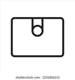 stroge icon vector with black and white line style and shape only