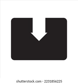 vector de icono de trazo con estilo y forma de línea blanca y negra solamente