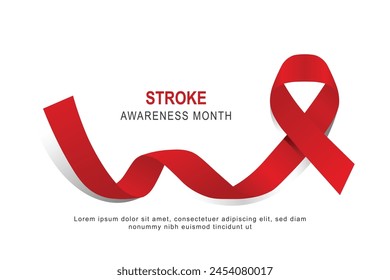Stroke Awareness Month background. Vector illustration.