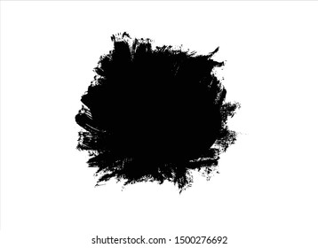 stroke black watercolor vector graffiti illustration image.