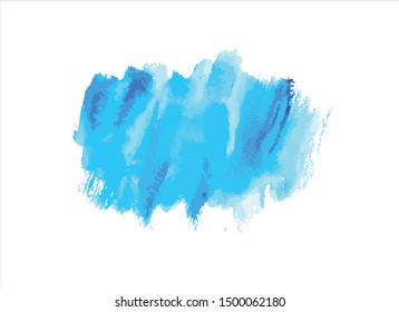 stroke blue watercolor vector graffiti illustration image.