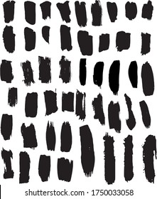 Stroke Brush Strokes black silhouette