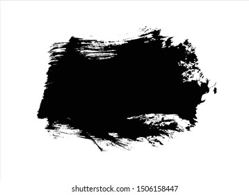 stroke color black watercolor abstract background vector graffiti illustration.