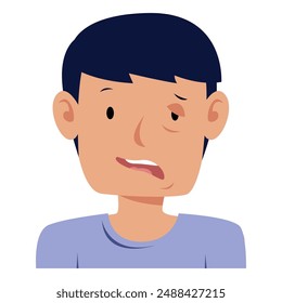 stroke disease symptom. vector illustration