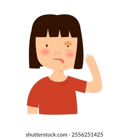 stroke disease symptoms. vector illustration